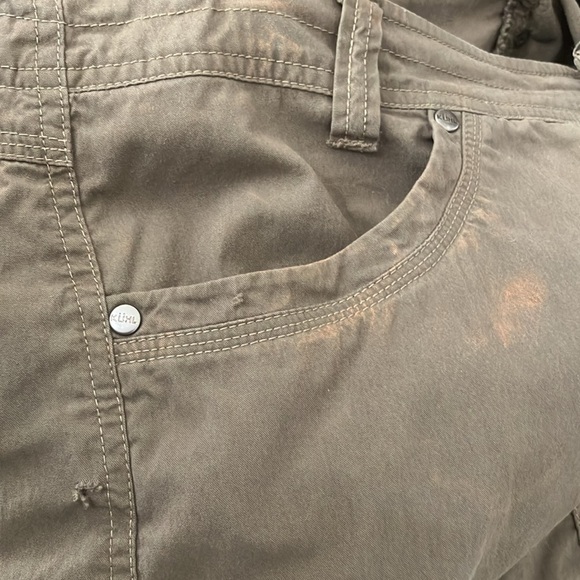 Kuhl women’s patina dye cotton pants with snap roll cuffs size 10 - Picture 10 of 13